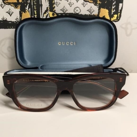 New Authentic Gucci Tortoise Shell Women's Glasses GG0992o 003 - Picture 5 of 14